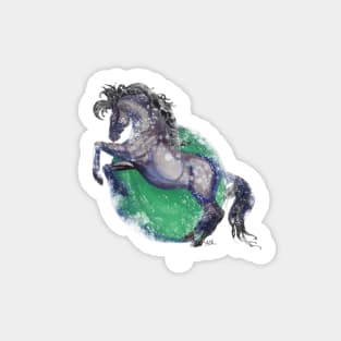 Dapper Dapple Gray Horse Sticker